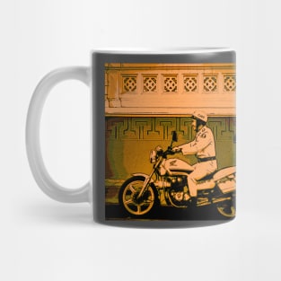 Vietnamese Cop on Honda Motorcycle Mug